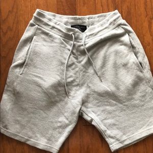 Zara - Cotton Elastic Waistband Drawstring Shorts